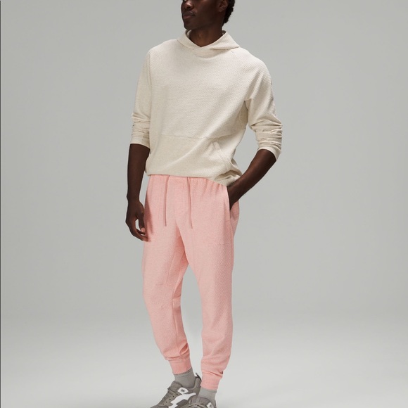 lululemon At Ease Jogger Heathered Pink Mist - Large - like new - Picture 3 of 6